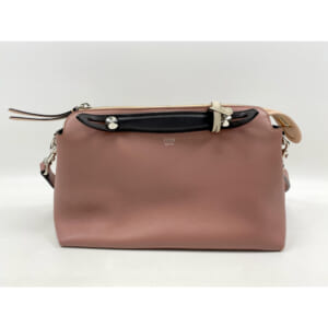 フェンディ ペカン柄 ミニボストンバッグ ブラウン×黒