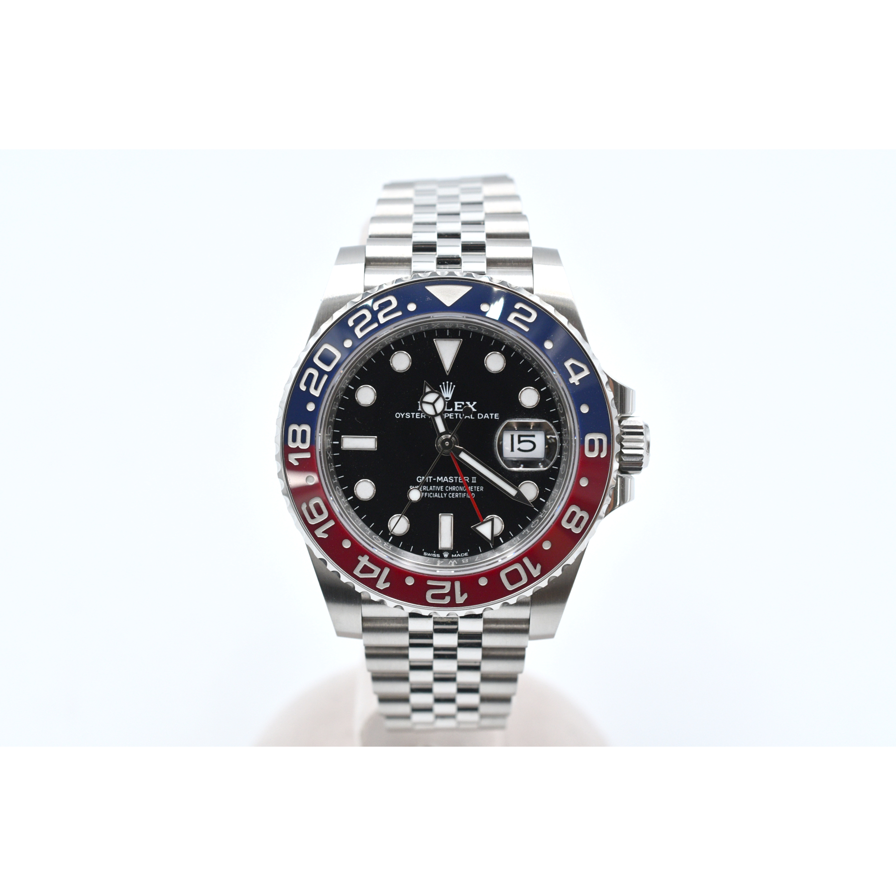 ロレックス GMTマスターⅡ 黒文字盤 ジュビリーブレス SS/AT 126710BLRO Aランク