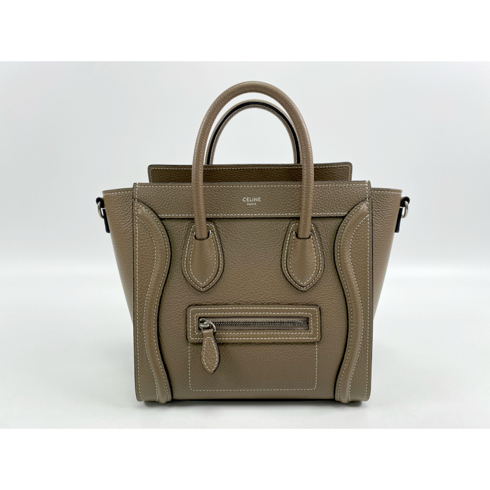 セリーヌ ラゲージ ナノショッパー スリ レザー Aランク