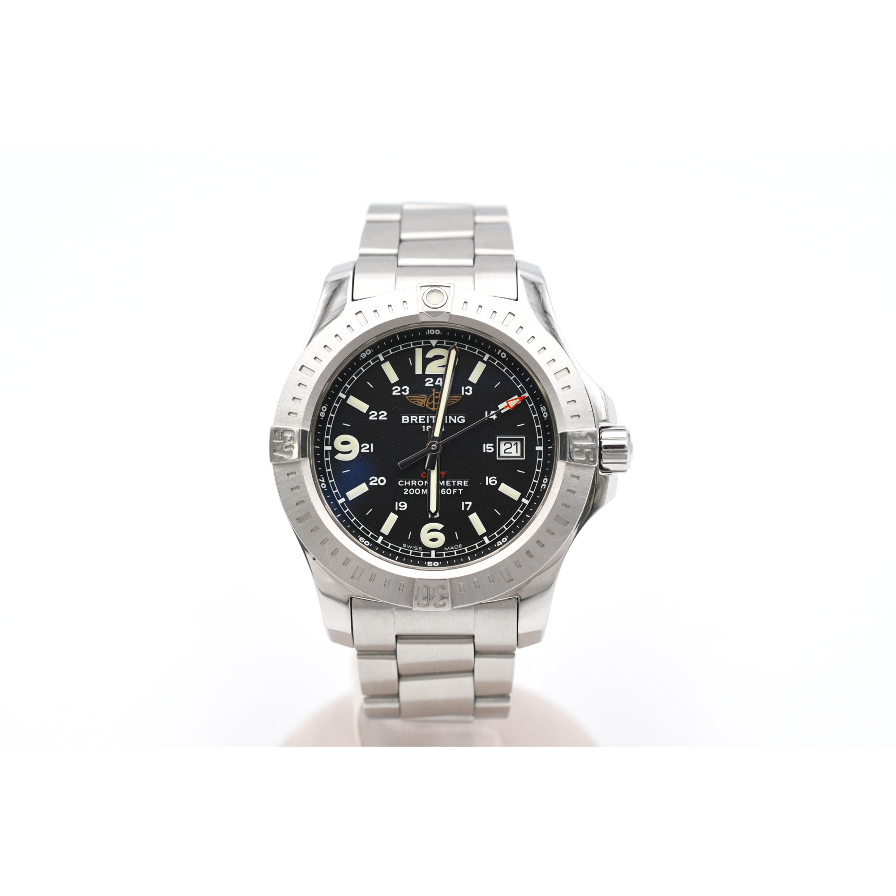 ブライトリング コルト 黒文字盤 SS/QZ A7438811 Bランク