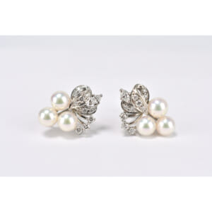 ミキモト パールメレダイヤイヤリング K14WG 0.27ct 0.28ct 6mm 買取実績【買取日：2025年9月12日】