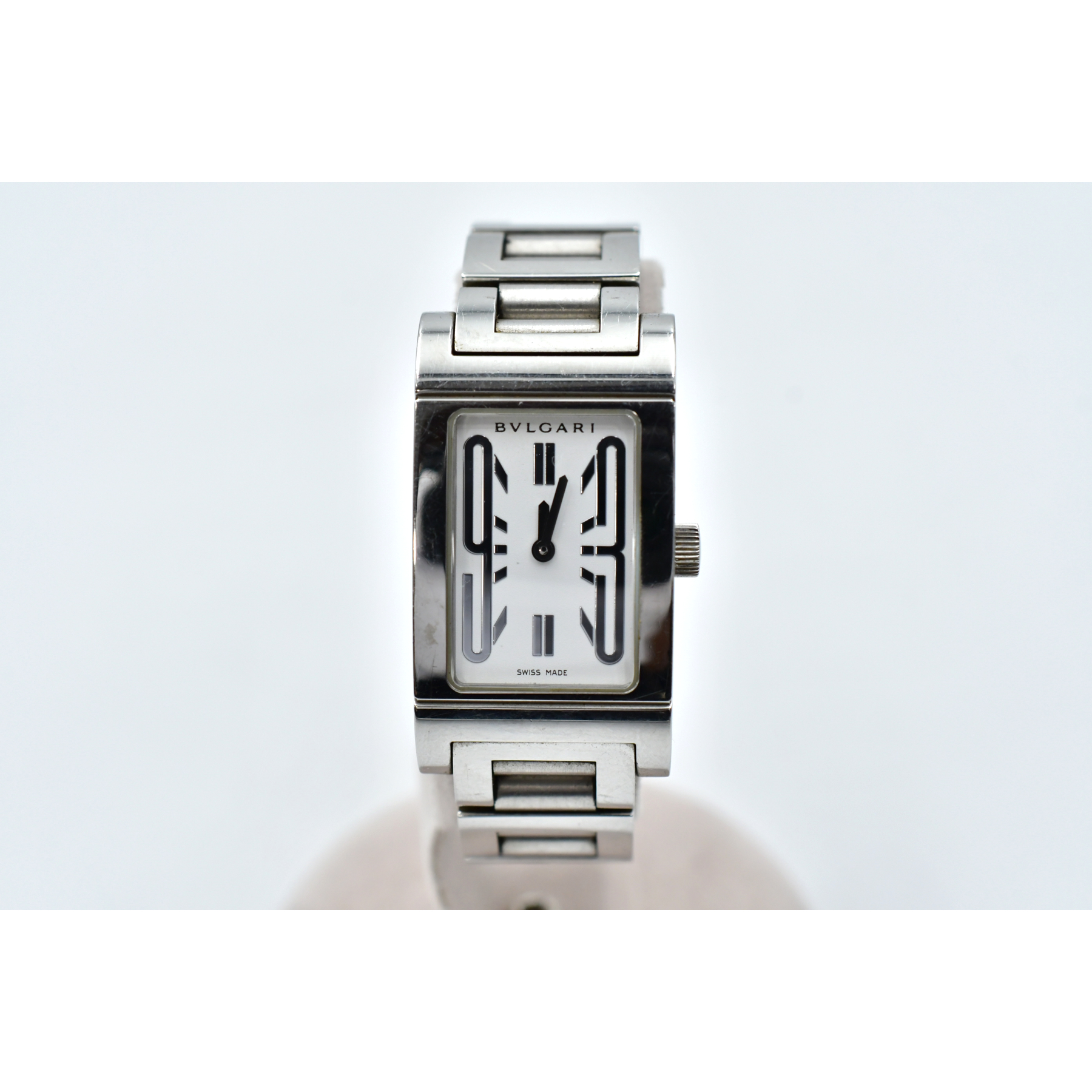 ブルガリ レッタンゴロ 白文字盤 SS/QZ RT39S 買取実績【買取日：2025  