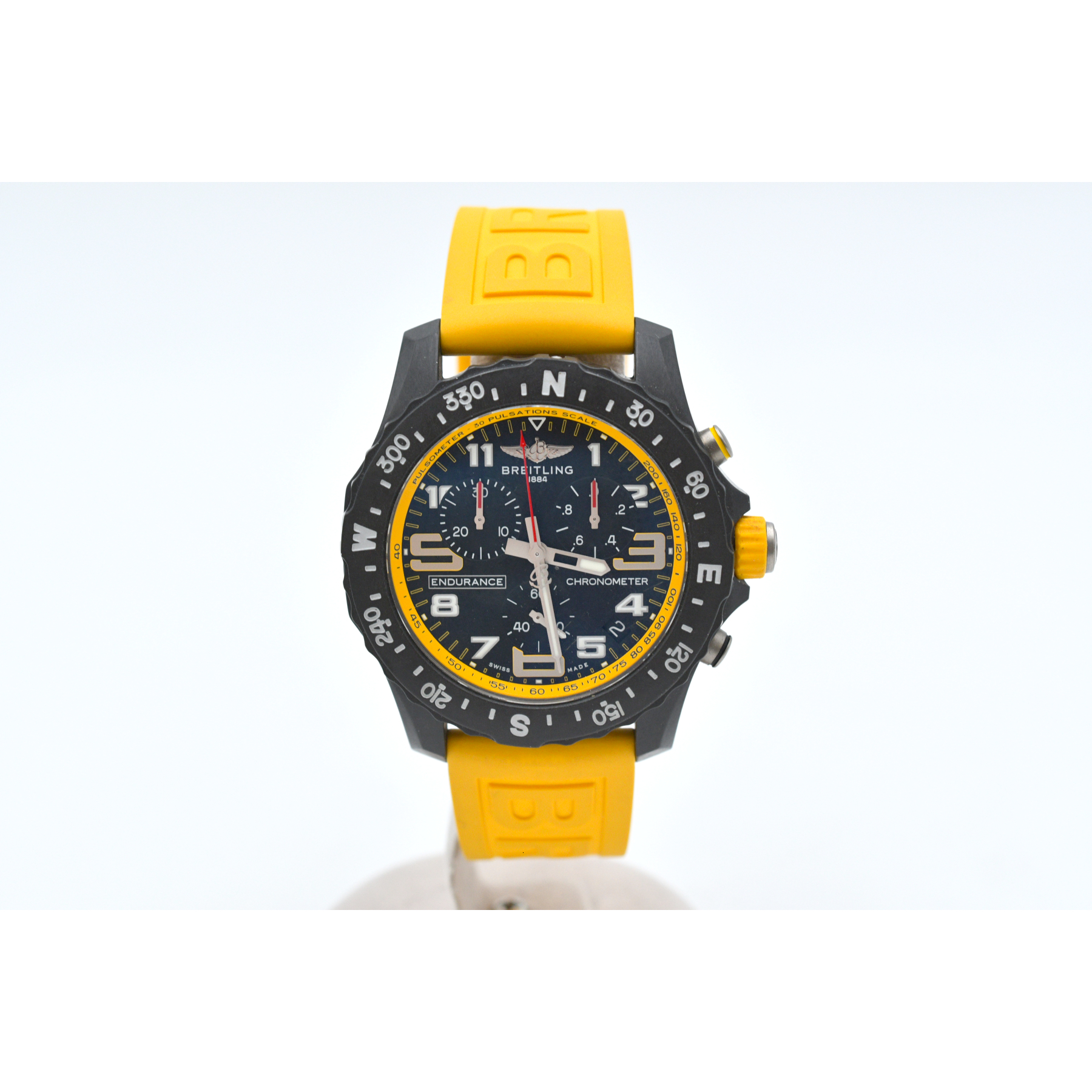 ブライトリング エデュランス プロ 黒文字盤 ブライトライト×ラバー/QZ X82310A41B1S1 Bランク