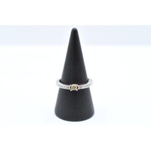 メレダイヤリング K10WG 0.11ct 0.04ct