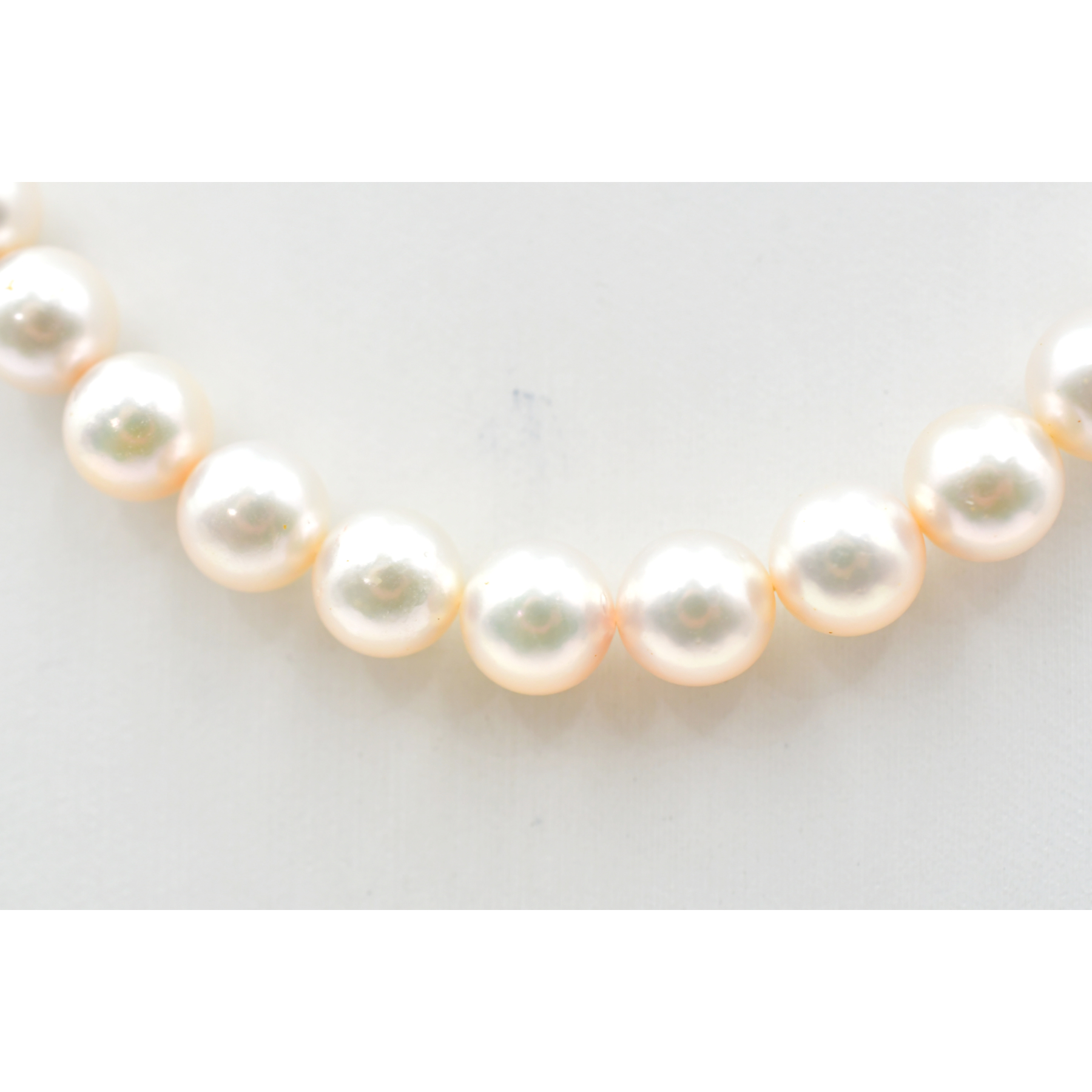 ミキモト パールネックレス パール7.9〜8.6mm K18WG Bランク