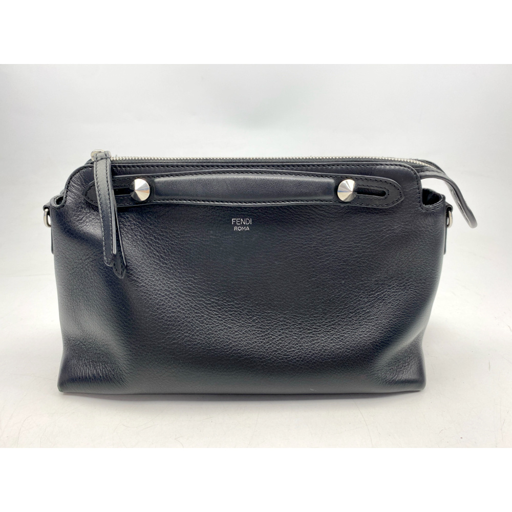 フェンディ バイザウェイ ミディアム 黒 レザー Bランク