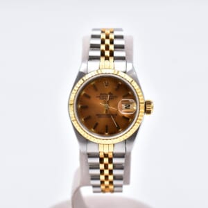 ロレックス デイトジャスト シャンパン文字盤 SS×YG/AT ジュビリー 69173 買取実績【買取日：2025年10月8日】