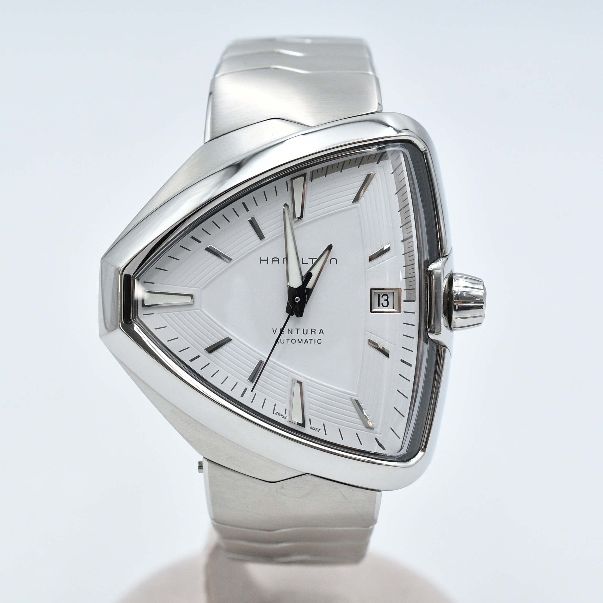 ハミルトン ベンチュラ エルヴィス80 白文字盤 SS/AT H245050 Bランク
