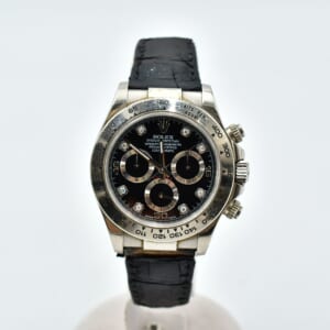 ロレックス デイトナ 8PD 黒文字盤 WG×革/AT 116519G 買取実績【買取日：2025年10月11日】