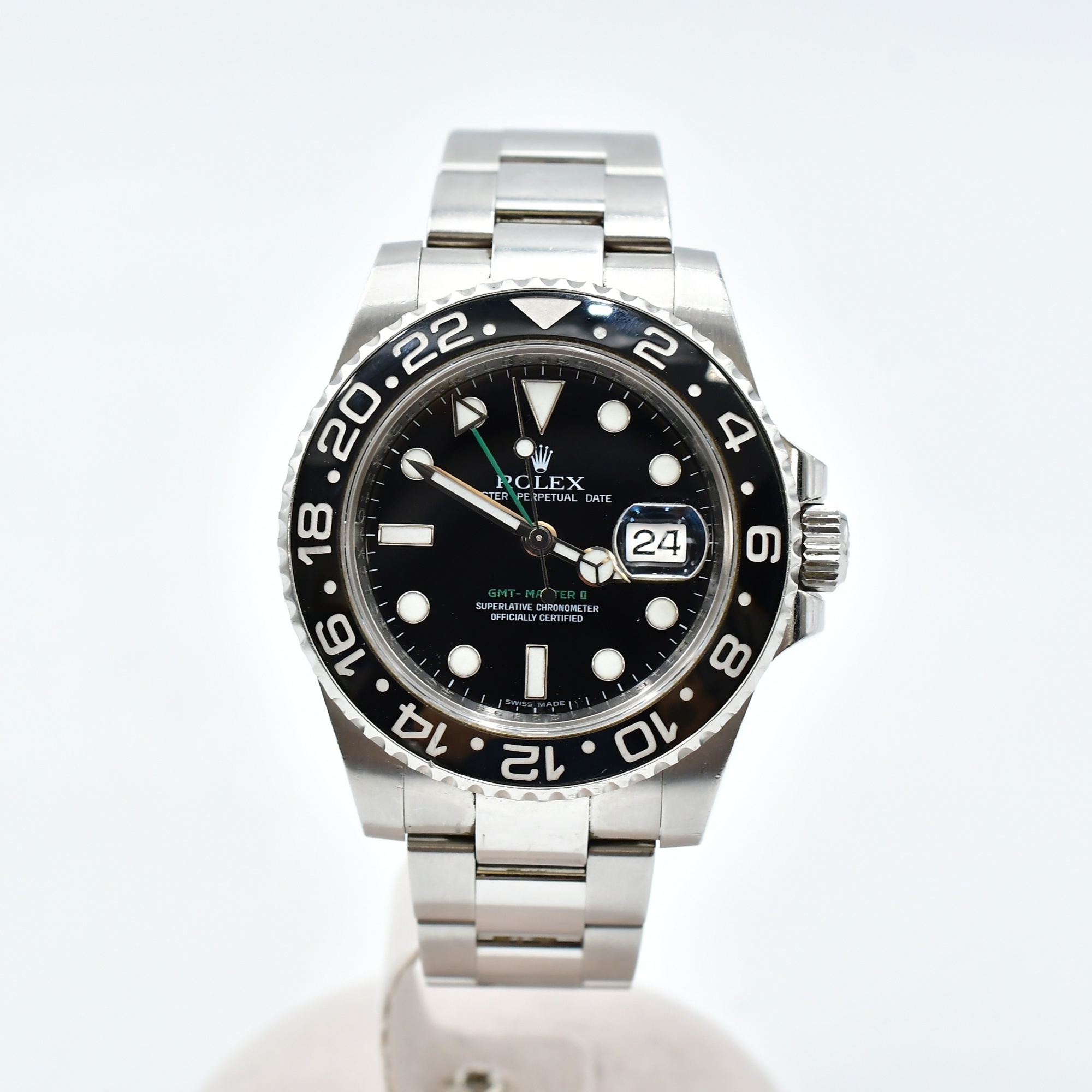 ロレックス GMTマスターⅡ 黒文字盤 SS/AT 116710LN Bランク