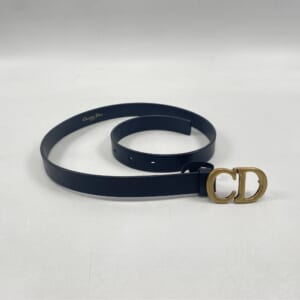 ディオール CD ロゴ ベルト GD金具 #70 黒 レザー 60-MA-1210 買取実績【買取日：2025年10月25日】