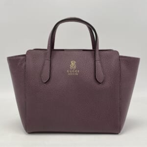 グッチ スウィング レザーハンドバッグ パープル 355640 買取実績【買取日：2025年10月23日】