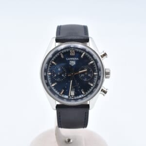 タグホイヤー カレラ クロノグラフ 青文字盤 SS×革/AT CBS2212.FC6535 買取実績【買取日：2025年10月5日】