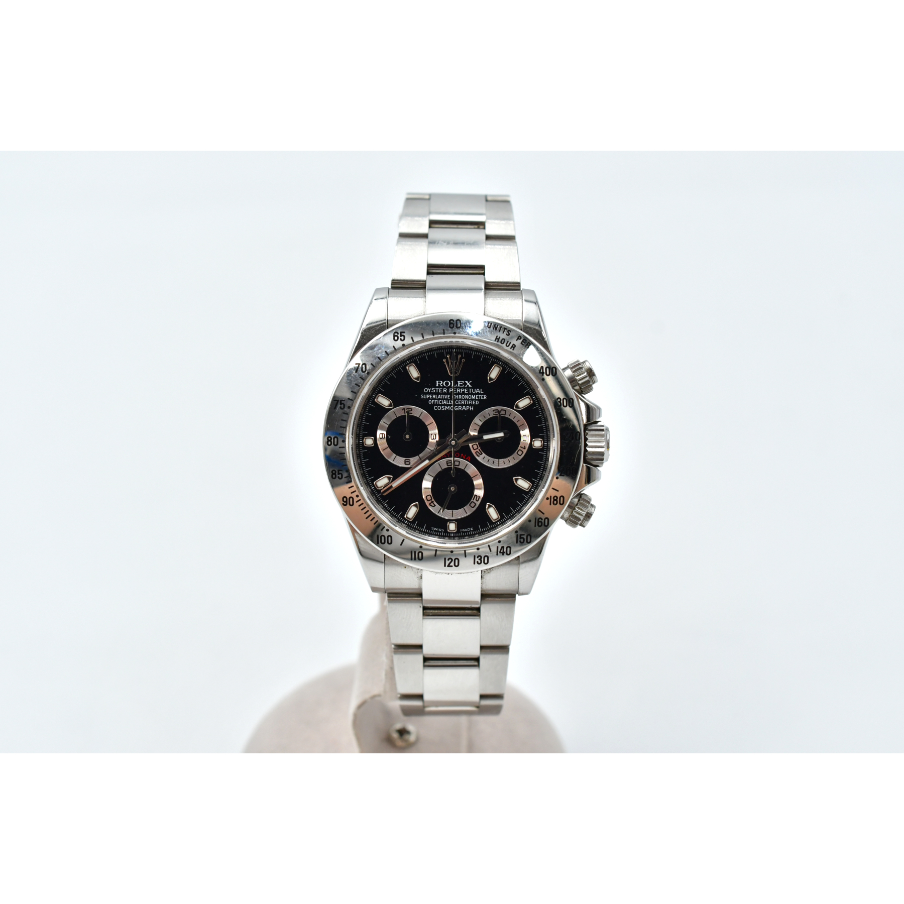 ロレックス デイトナ 黒文字盤 SS/AT 116520 Bランク