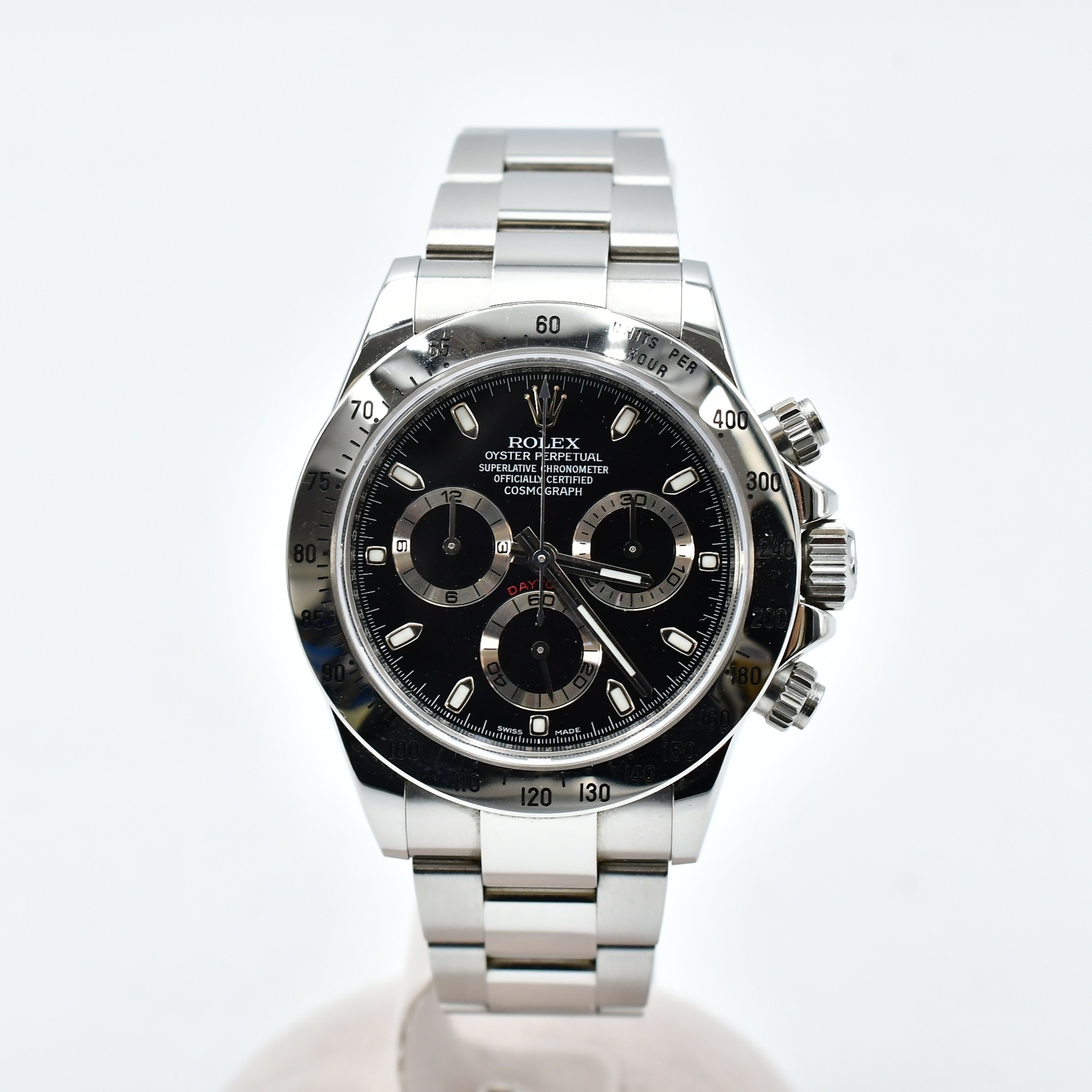 ロレックス デイトナ 黒文字盤 SS/AT 116520 Bランク