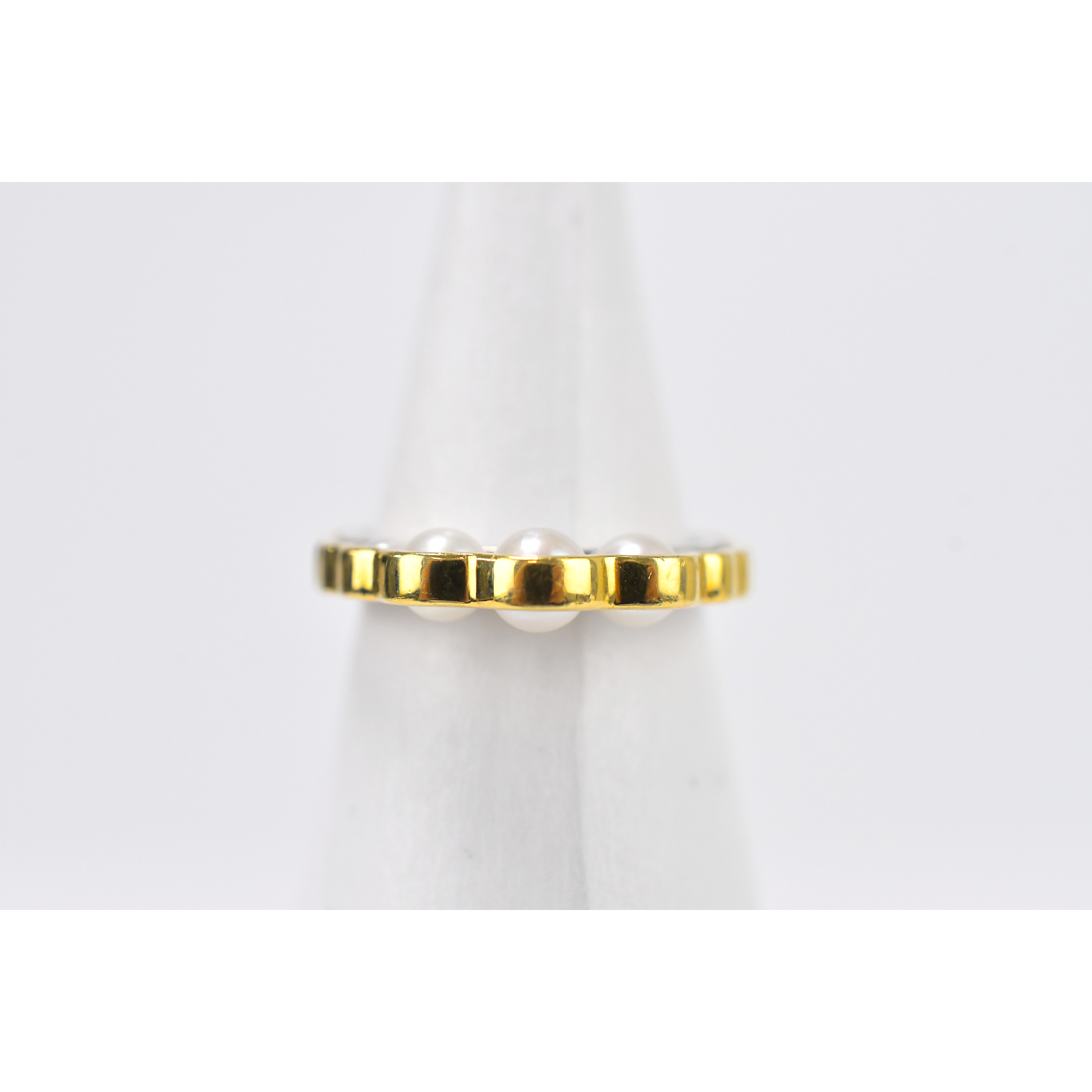 タサキ リキッドスカルプチャー リング K18×Pt900 Bランク