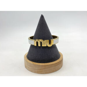 ミュウミュウ エナメルメタルブレスレット 白×ゴールド GP S 買取実績【買取日：2025年10月22日】