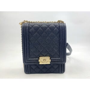 シャネル ボーイシャネル チェーンショルダーバッグ 黒 キャビアスキン GD金具 買取実績【買取日：2025年9月23日】