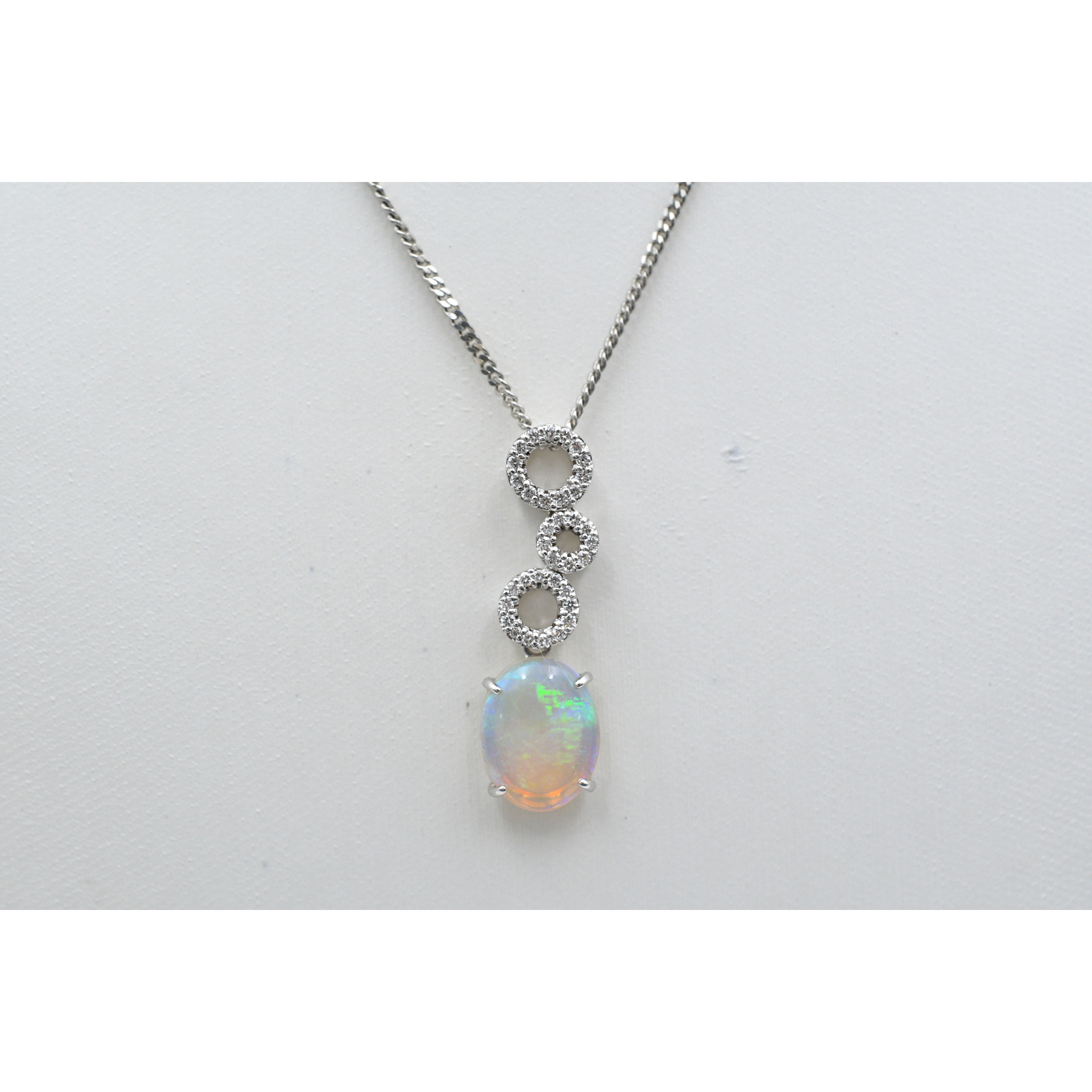 オパールダイヤネックレス Pt850/K18WG D0.23ct 買取実績【買取日 