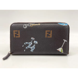 フェンディ ズッカ柄 三つ折り長財布 キャンバス×レザー 買取