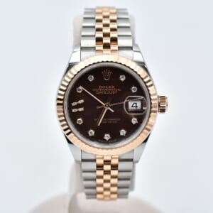 ロレックス デイトジャスト チョコ文字盤 スターダイヤ SS×PG/AT 279171G 買取実績【買取日：2025年10月11日】
