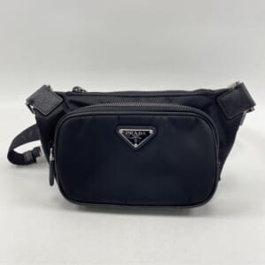 プラダ リナイロン×サフィアーノ ショルダーボディバッグ 黒 ナイロン×レザー 2VH128 2VH128 買取実績【買取日：2025年10月26日】