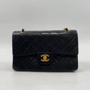 シャネル マトラッセ チェーンショルダーバッグ Wフラップ/Wチェーン 黒 ラム 買取実績【買取日：2025年10月22日】