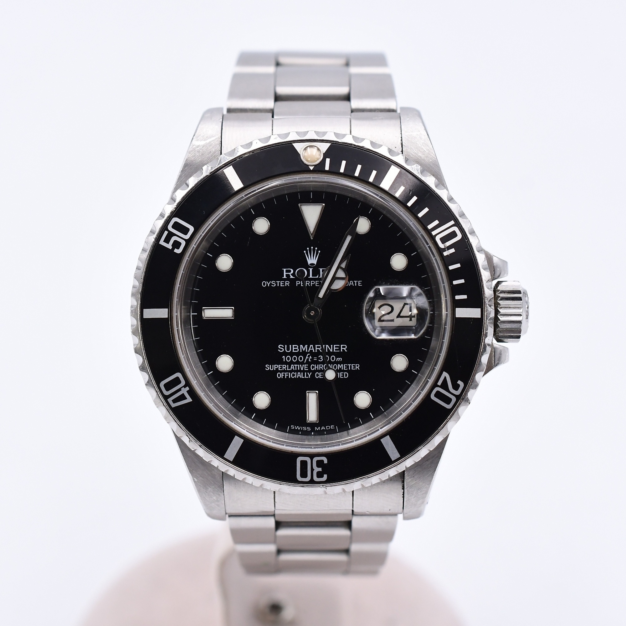 ロレックス サブマリーナーデイト 黒文字盤 SS/AT Bランク