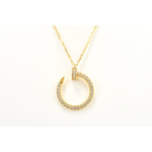 カルティエ ジュストアンクル パヴェダイヤ ネックレス Au750 YG CRB7224511 買取実績【買取日：2025年9月26日】