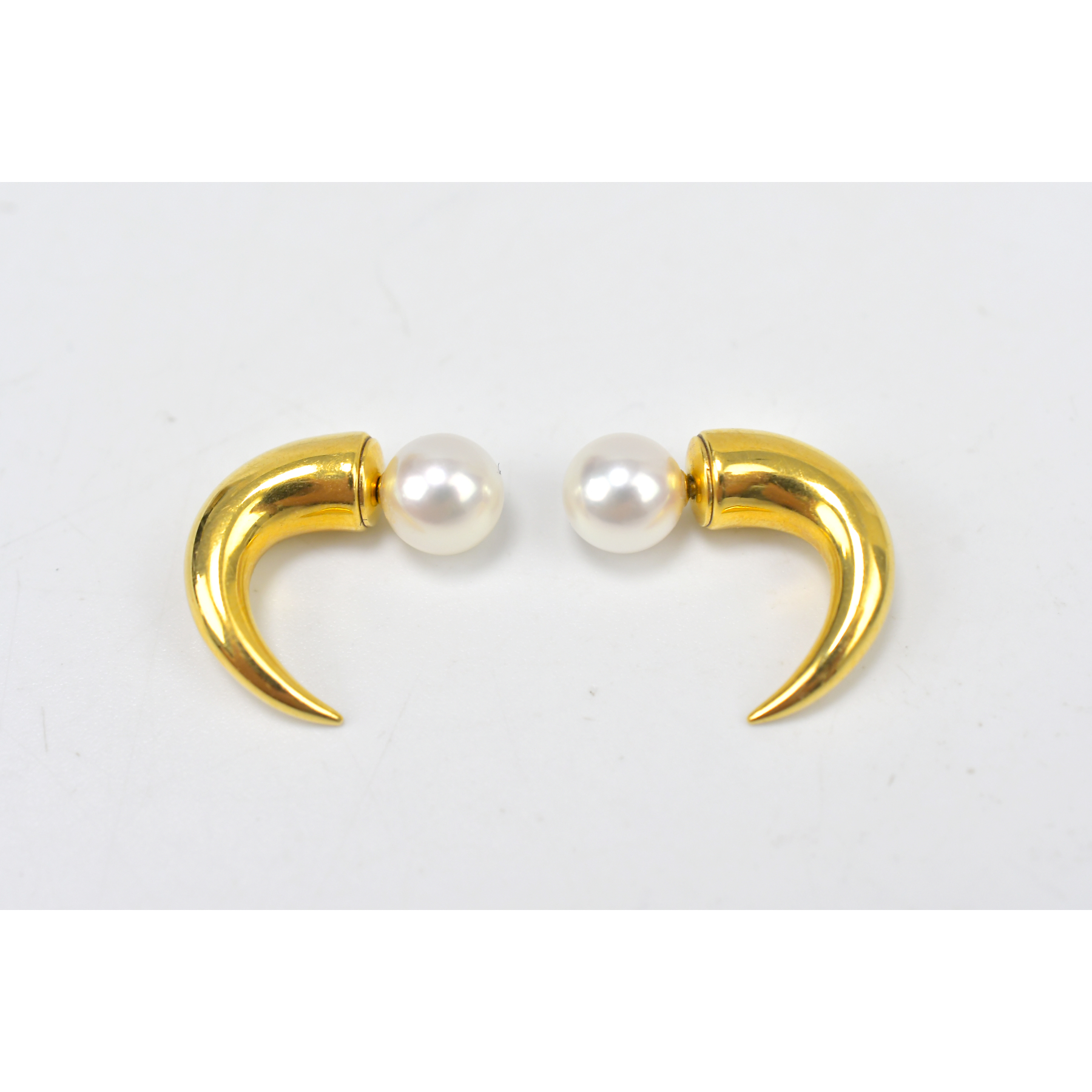 タサキ リファインド リベリオン ホーン デインジャー パール ピアス 750 YG 7.8mm Bランク