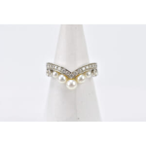 ショーメ ジョゼフィーヌ エグレット パールダイヤ リング Au750 ＃49 08329-049 買取実績【買取日：2025年10月5日】