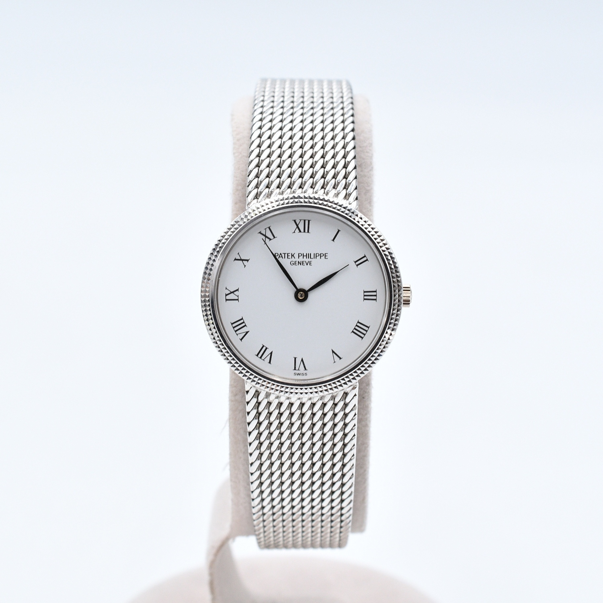 パテック フィリップ カラトラバ 白文字盤 WG/QZ Cランク