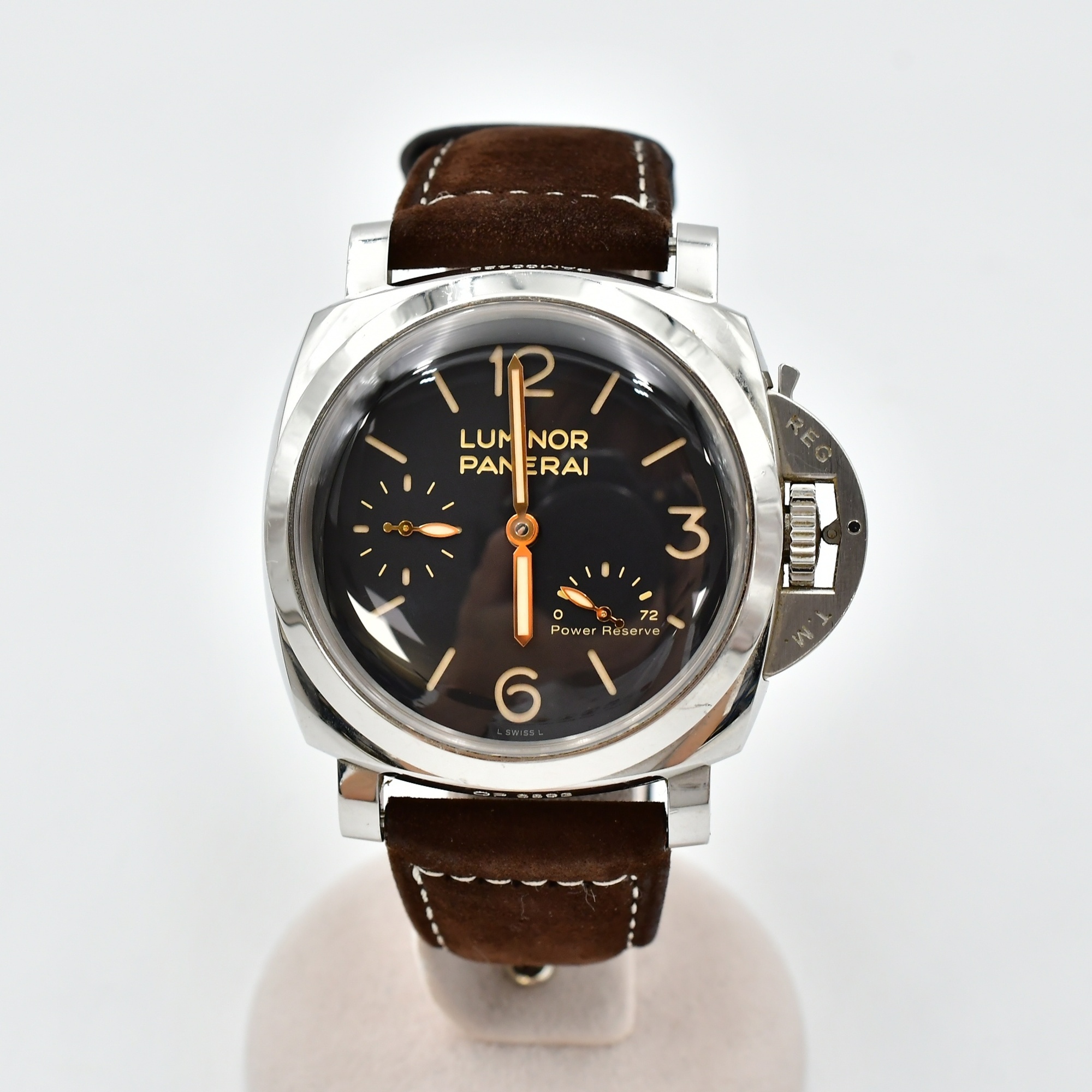 パネライ ルミノール 1950 3デイズ パワーリザーブ 黒文字盤 SS/手巻き PAM00423 Bランク