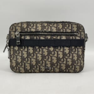 ディオール オブリーク メッセンジャーバッグ ベージュ×黒 キャンバス×レザー 買取実績【買取日：2025年10月16日】