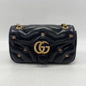 グッチ GGマーモント チェーンショルダーバッグ 黒 レザー 443497 買取実績【買取日：2025年10月25日】
