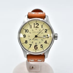 ハミルトン カーキフィールド ベージュ文字盤 SS×革/AT H70615523 買取実績【買取日：2025年10月2日】