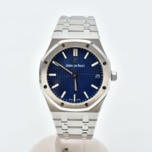 オーデマ ピゲ ロイヤルオーク 青文字盤 WG/AT 15503BC.OO.1220BC.01 買取実績【買取日：2025年10月19日】