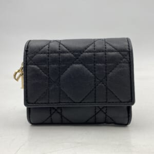 ディオール マイレディディオール ロータスウォレット 黒 レザー 買取実績【買取日：2025年10月24日】