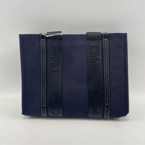 クロエ ウッディ ラージ トートバッグ 黒 キャンバス 買取実績【買取日：2025年10月24日】