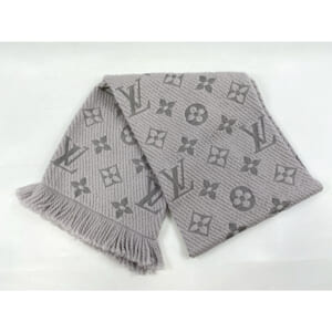ルイ・ヴィトン モノグラム エシャルプ ロゴマニア マフラー グレー ウール×シルク M74742 買取実績【買取日：2025年10月9日】