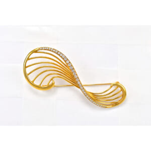 ダイヤ ブローチ K18 買取実績【買取日：2025年10月11日】