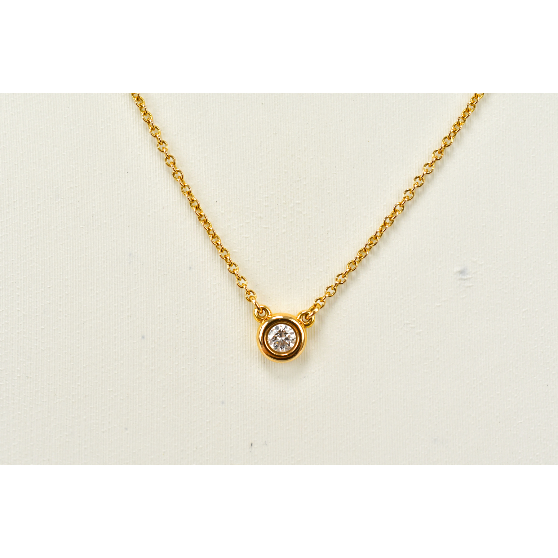 ティファニー】一粒ダイヤ ネックレス ソリティア K18ゴールド