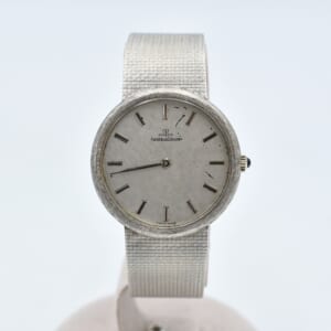 ジャガー・ルクルト ラウンド シルバー文字盤 K18WG/手巻き 買取実績【買取日：2025年10月5日】