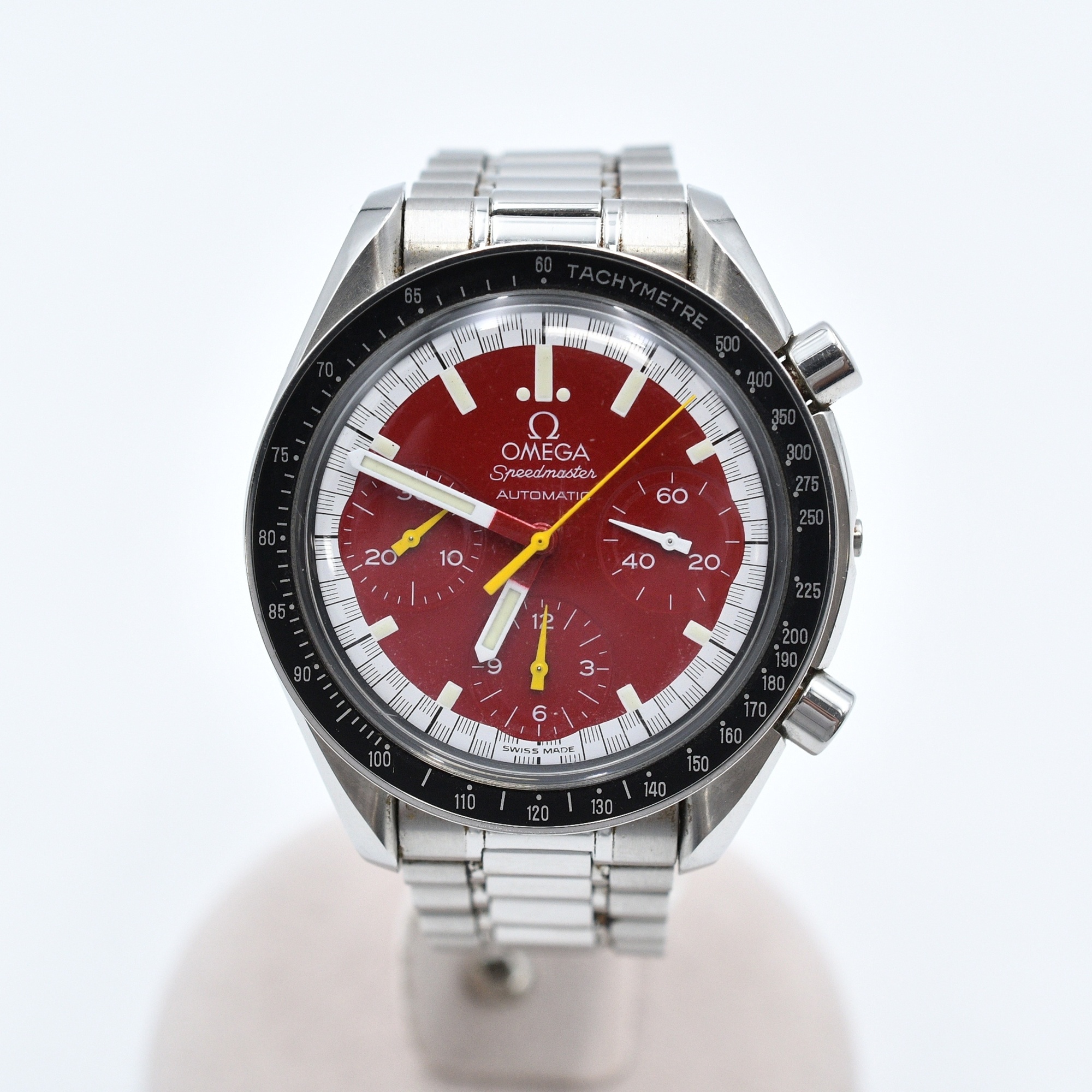 オメガ オメガ スピードマスター レーシング シューマッハ 赤文字盤 SS