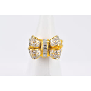 ポンテヴェキオ リボン パヴェダイヤリング K18 買取実績【買取日：2025年10月15日】