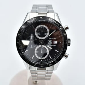 タグホイヤー カレラ タキメーター クロノグラフ 黒文字盤 SS/AT CV2010-3 買取実績【買取日：2025年9月30日】