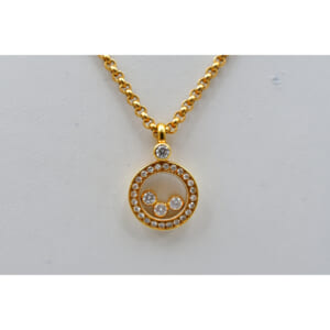 ショパール ハッピーダイヤモンド アイコン ネックレス 750YG 買取実績【買取日：2025年10月4日】