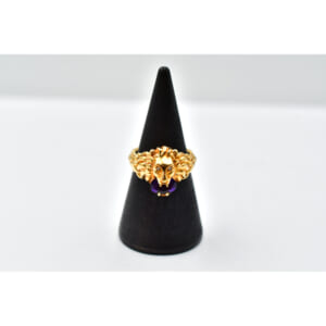 グッチ ライオンヘッド 紫石リング ＃8 買取実績【買取日：2025年10月6日】