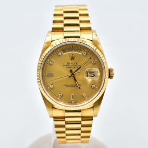 ロレックス デイデイト シャンパン文字盤 旧PD YG/AT 18038A 買取実績【買取日：2025年10月10日】