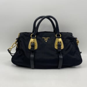 プラダ テスート ロゴ ハンドバッグ レザー ナイロン GD金具 買取実績【買取日：2025年10月24日】